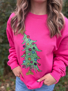 Glitter Christmas Tree Sweatshirt