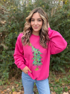 Glitter Christmas Tree Sweatshirt