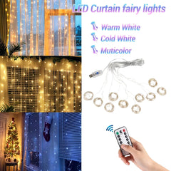 Christmas Curtain Lights