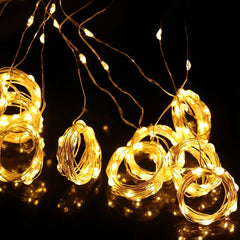 Christmas Curtain Lights