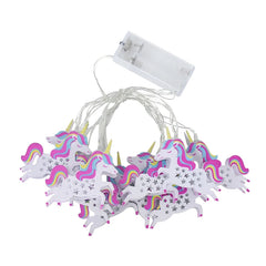 1.6M LED Cartoon Unicorn Animal String Fairy Light Battery Powered for Christmas Baby Children Room New Year Decor