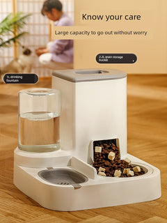 Automatic Pet Feeder Integrated Protection Cervical Spine Cat Bowl