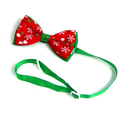 Christmas Bow Tie Collar