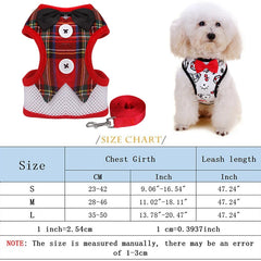 Elegant Christmas Dog Harness