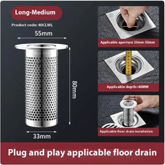 Bounce Core Wash Basin Drain Plug with Strainer & Leak-Proof Design