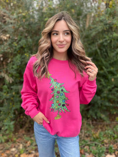 Glitter Christmas Tree Sweatshirt