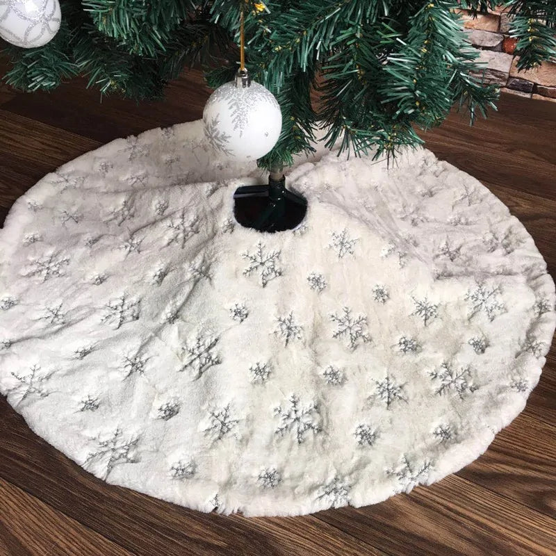 Snowflake Christmas Tree Skirt